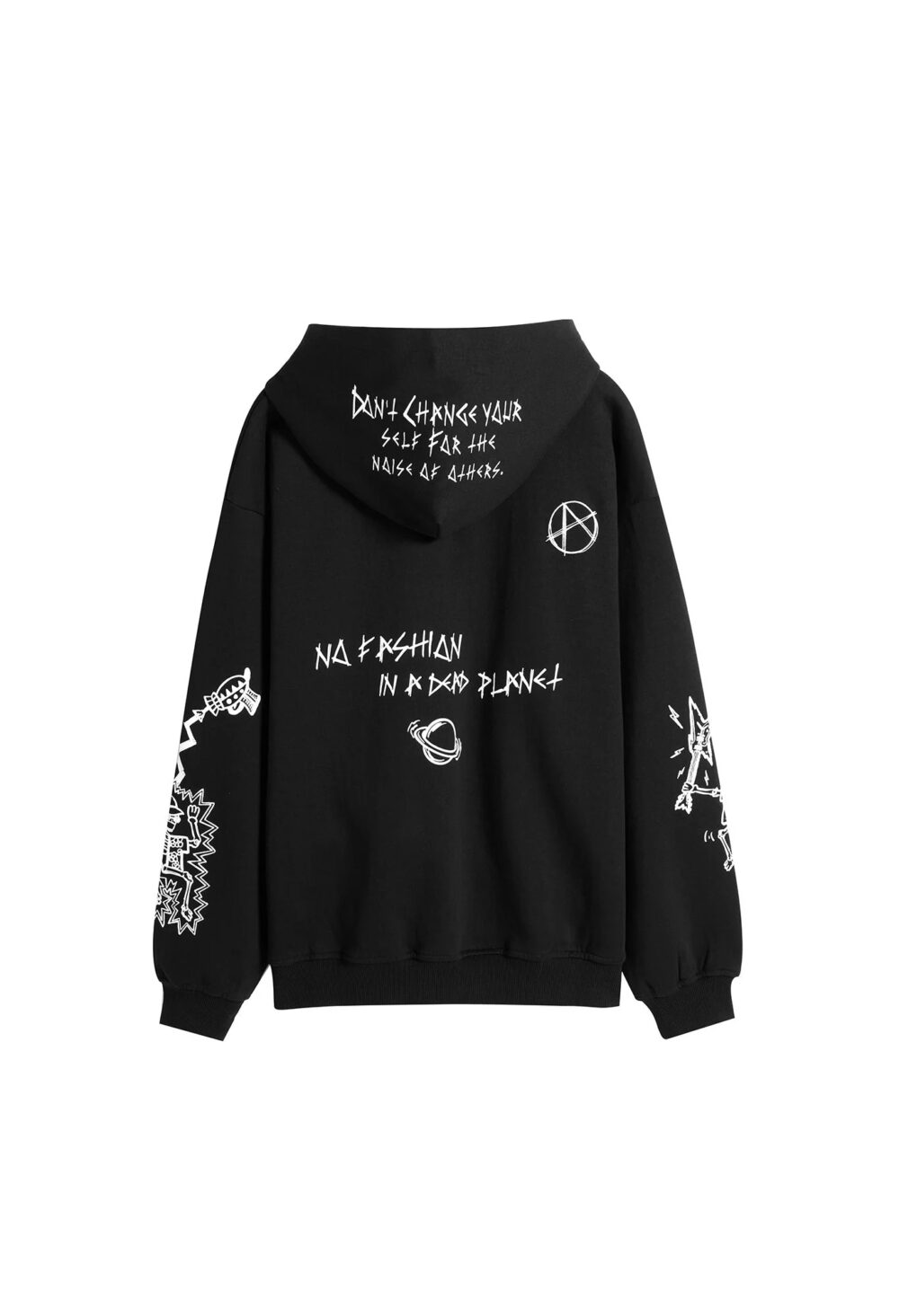 ACUPUNCTURE DANCING SKULL HOODIE BLACK - immagine 2
