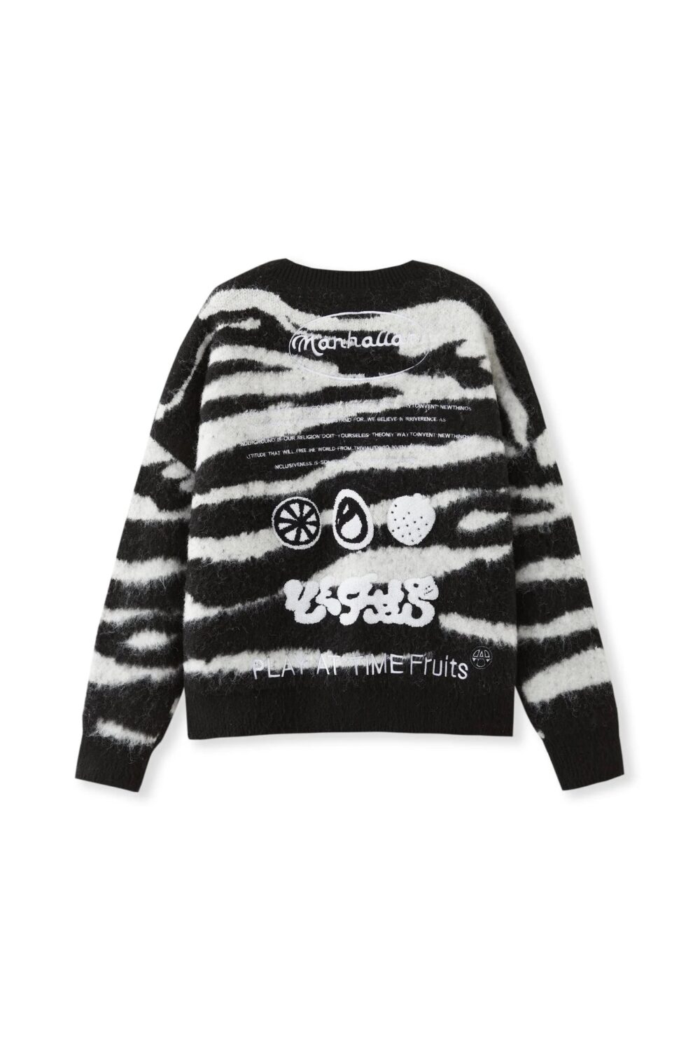 ZEBRA CARDIGAN BLACK - immagine 2