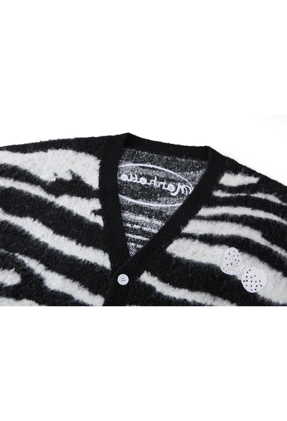 ZEBRA CARDIGAN BLACK - immagine 3