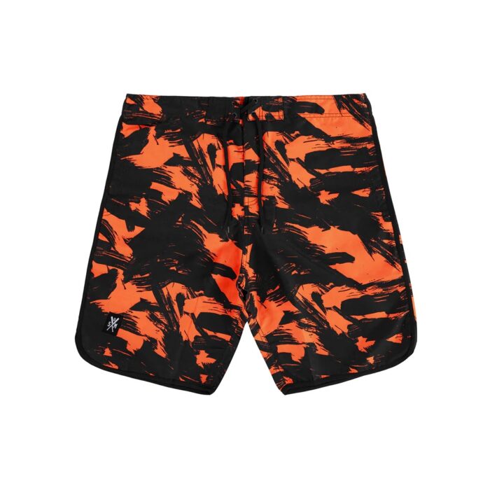 Surf Long Shorts Black Camo