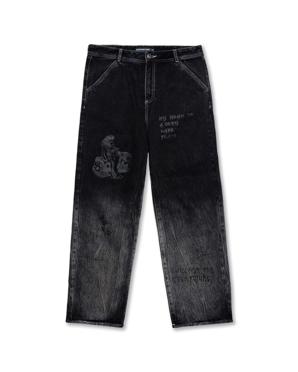JEANS DARK GREY ACU