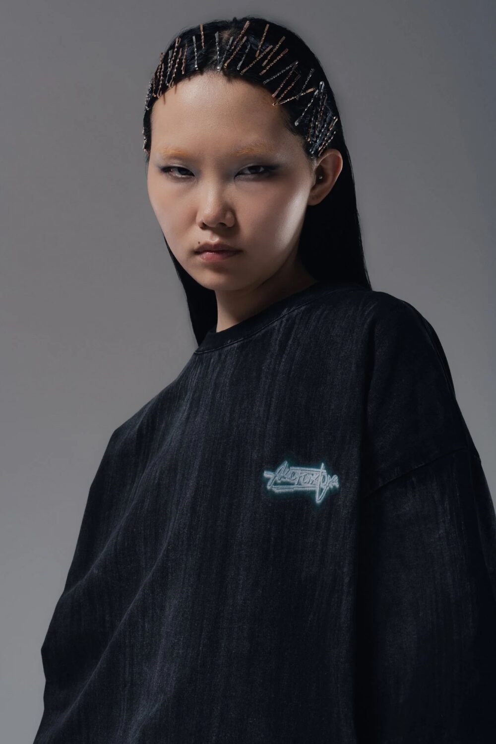 Paint t shirt black acupuncture - immagine 3